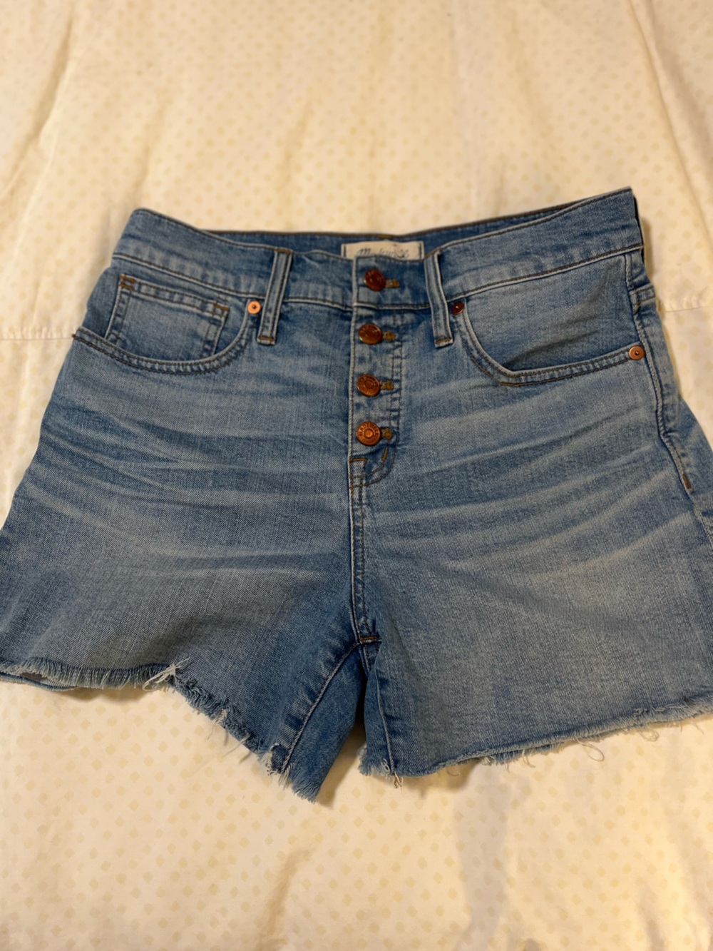 Madewell Light Blue Denim Women's High-Rise Shorts